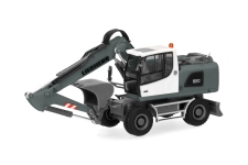 Herpa 320405 - H0 - Liebherr Mobilbagger A920 Litronic - grau/gelb